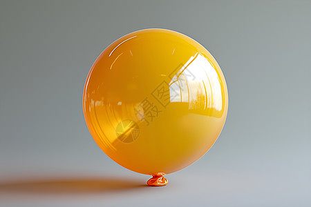 黄色橡皮球形气球背景图片