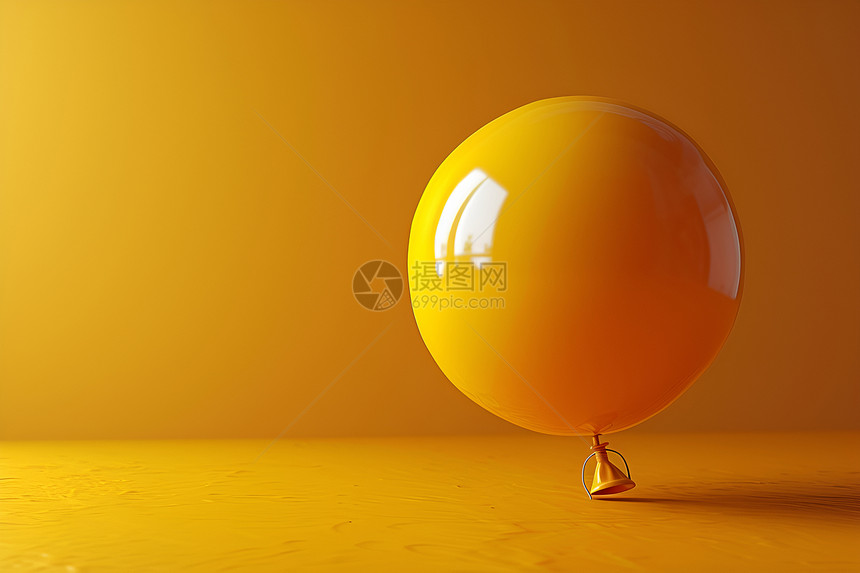 金黄色的气球图片