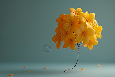 摩洛哥手工艺缤纷黄色花束设计图片