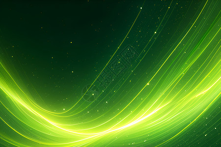 绿色光绿色艺术抽象光轨插画
