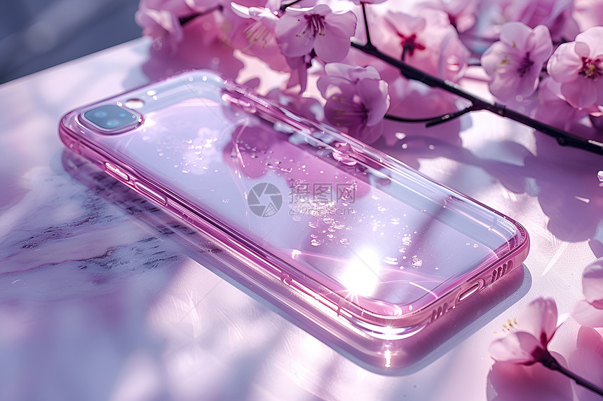 粉色手机壳图片