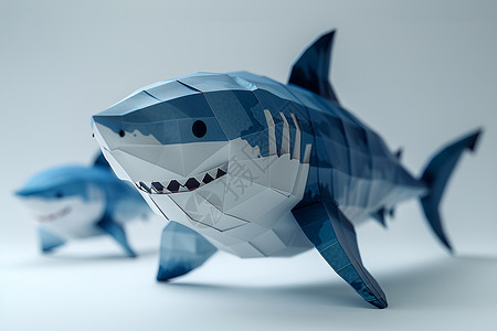 可爱的折纸鲨鱼高清图片