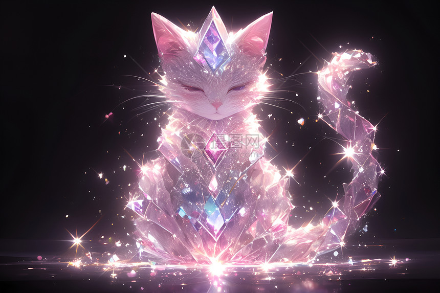 精美的钻石猫图片