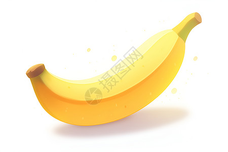 香蕉立体图标背景图片