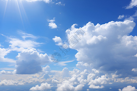 蓝天下的云朵高清图片