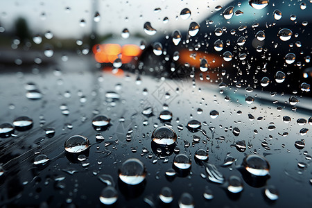 雨中的车窗背景图片