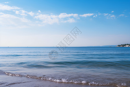 波浪靠背阳光下的海洋背景