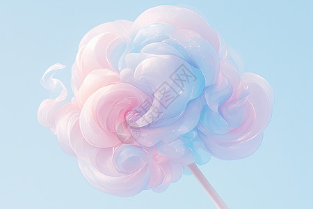 棉花糖的粉嫩色彩背景图片