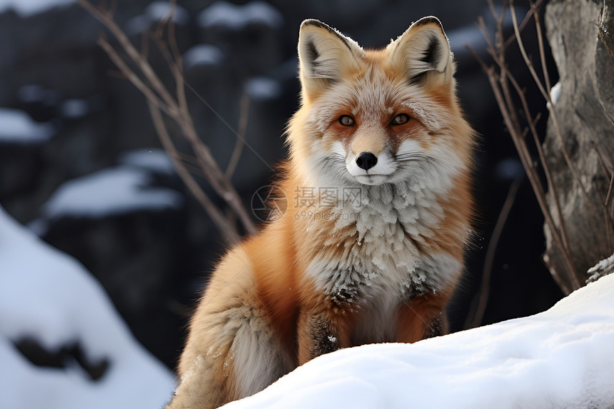 树林中的红狐图片