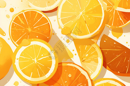 美味橙子背景图片