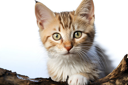 凝视的小猫咪背景图片