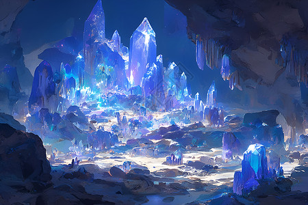 梦幻洞窟背景图片