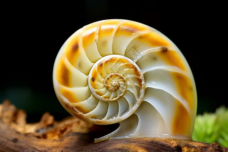蜗牛的壳背景图片