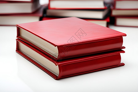 红色的书籍背景图片