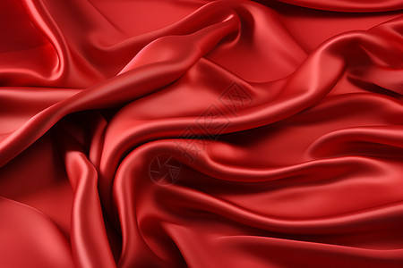 红色的丝绸背景图片