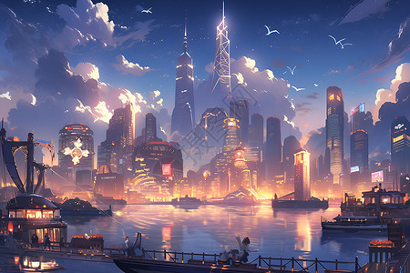 梦幻之城背景图片
