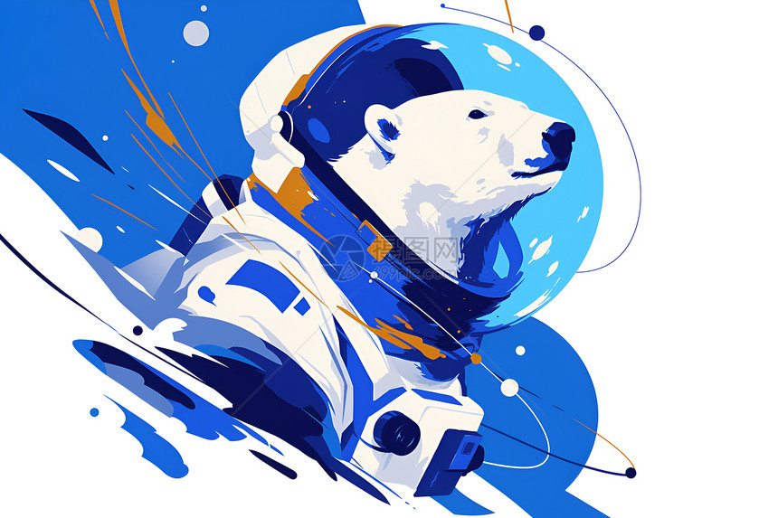 北极熊的太空冒险图片