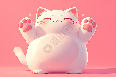 肥肥的小猫插画肥肥的高清图片
