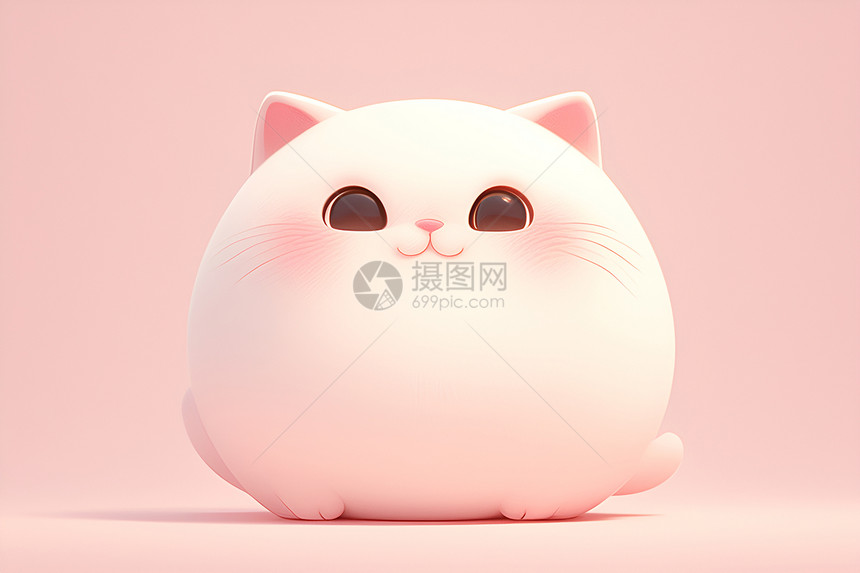 可爱的胖胖猫咪图片