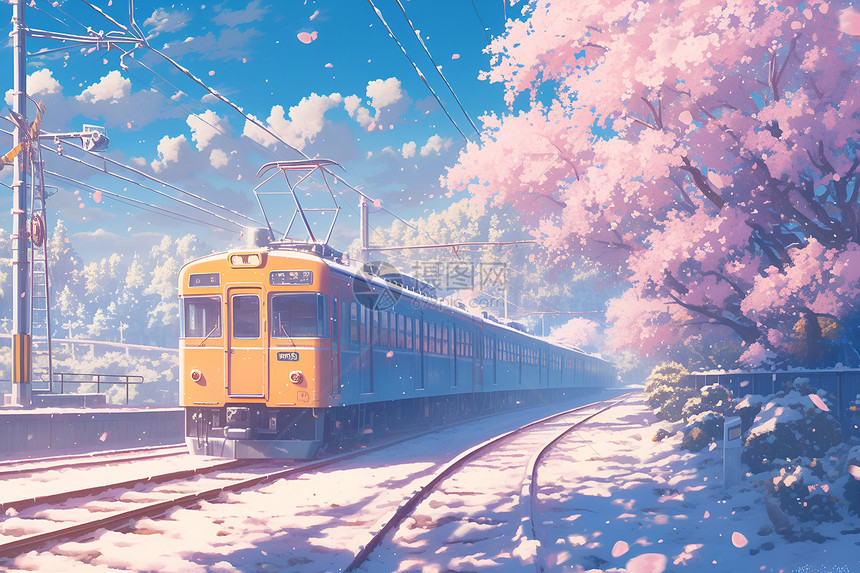 春之列车的旅程图片