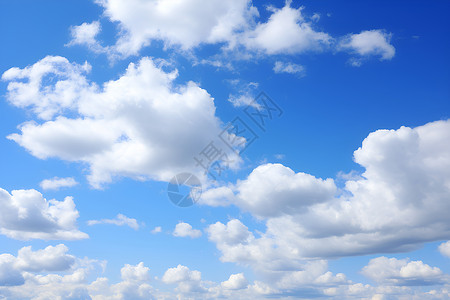 云朵各种蓝天白云下的景色背景