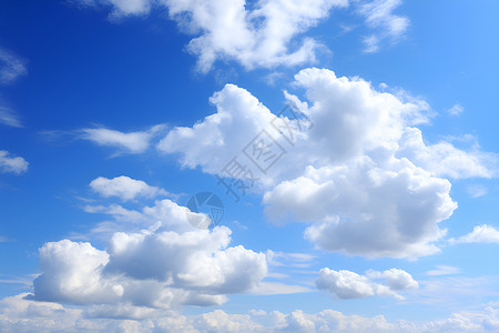 天空中的浮云背景图片