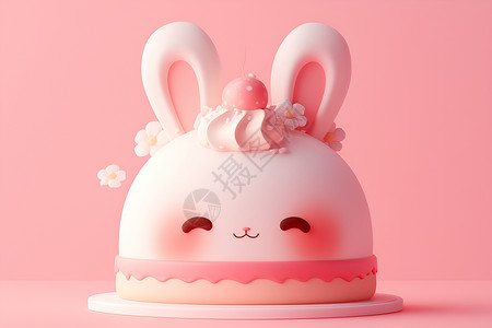 兔兔布表情甜蜜可爱的兔耳公主插画