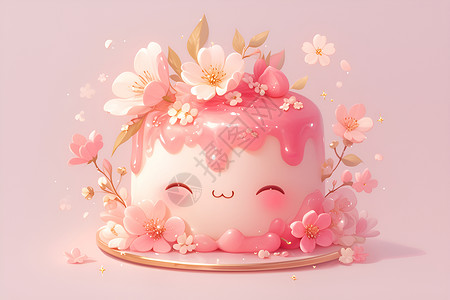 甜蜜的蛋糕背景图片