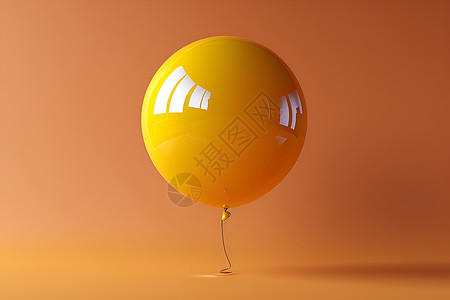 黄色气球背景图片