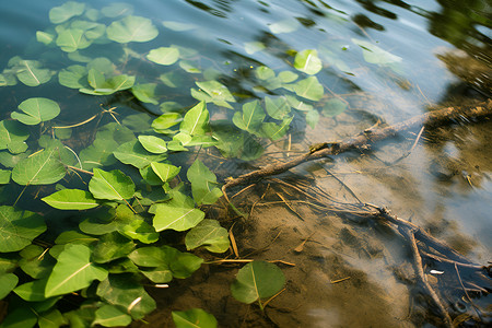 水生植物植物湖泊高清图片