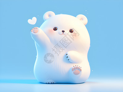 梦幻北极熊背景图片