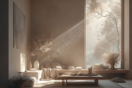 阳光洒进客厅设计图片