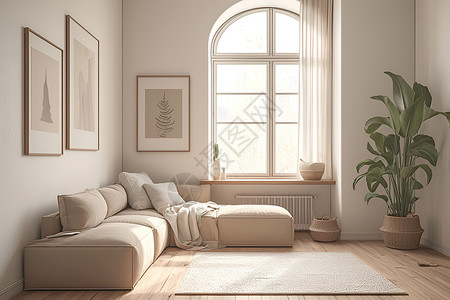 现代装修风格的客厅背景图片