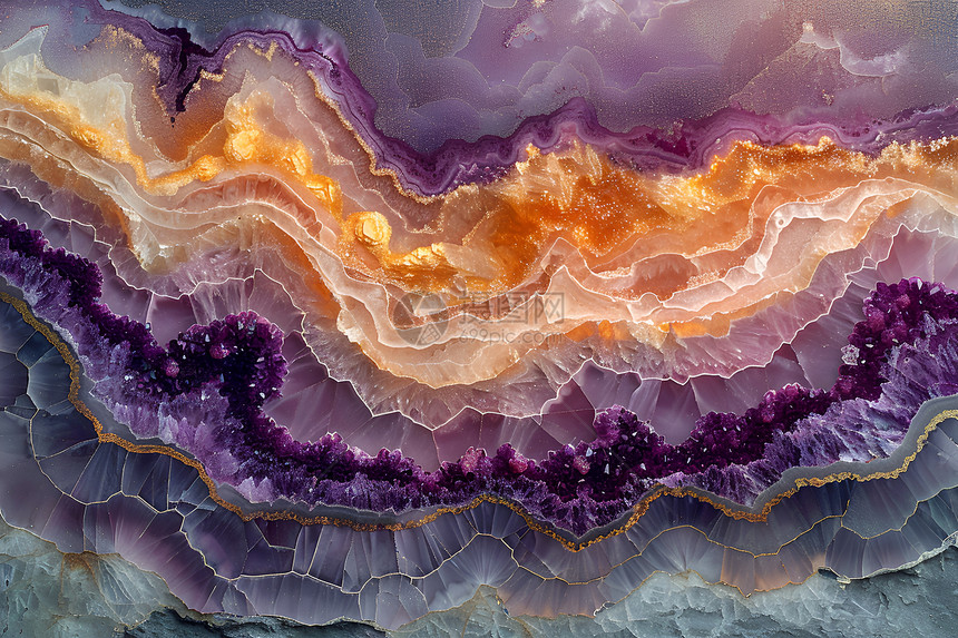 紫色水晶峡谷图片