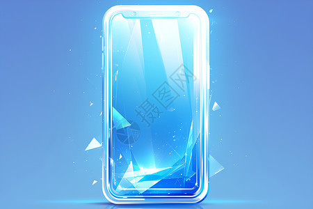 蓝色水晶方块背景图片