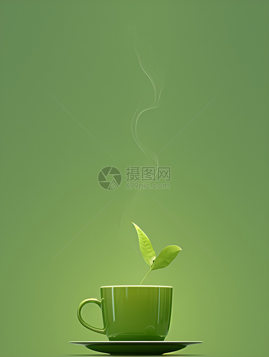 清新的绿茶图片