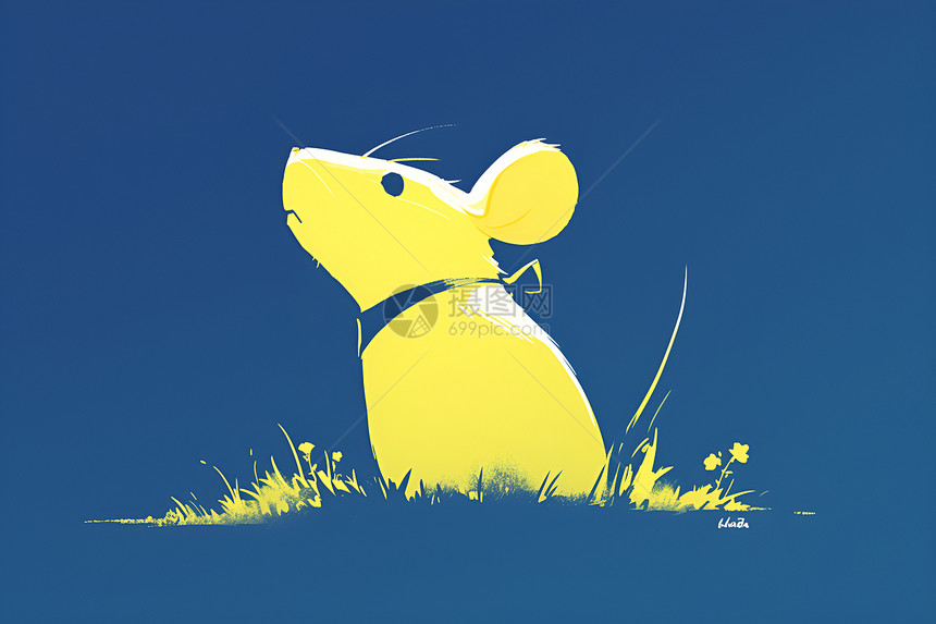 黄色老鼠图片
