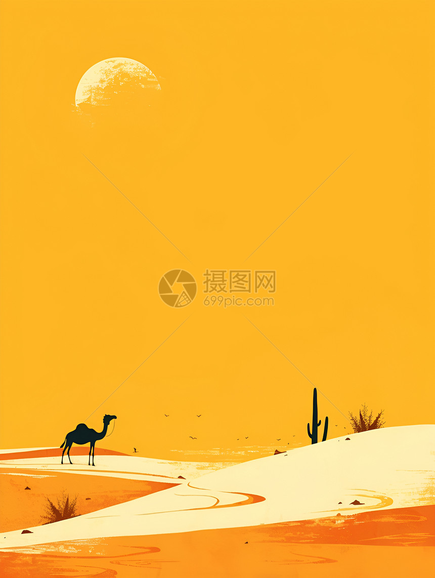 旅行的骆驼图片