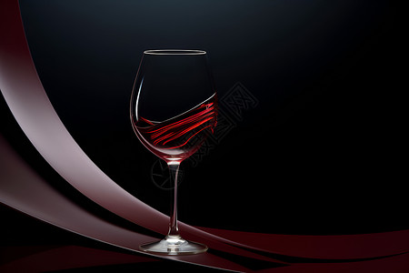 一杯红酒美食水晶杯高清图片