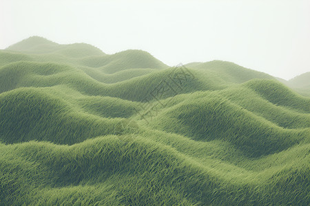 蜿蜒的草地背景图片
