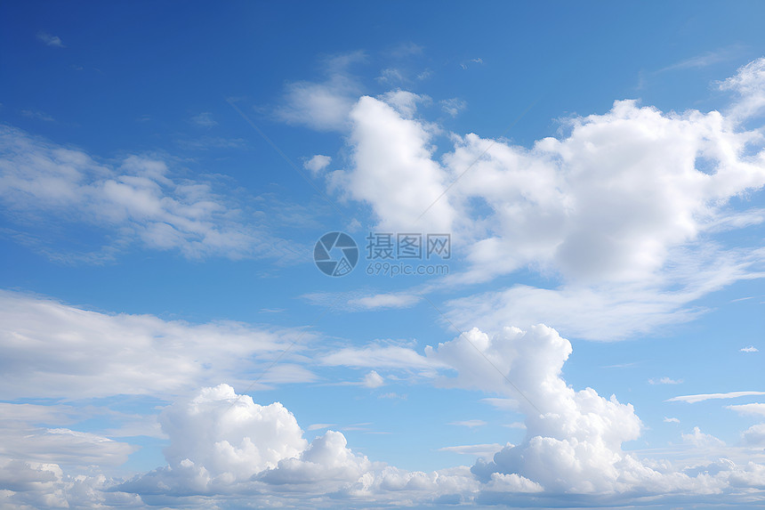 几朵白云图片