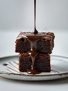 巧克力布朗尼巧克力蛋糕的诱味道背景