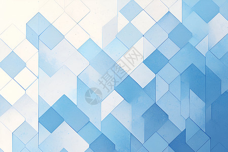几何艺术的蓝白背景背景图片
