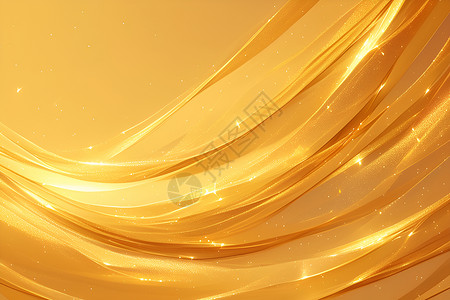金色曲线金色流线动曲线插画
