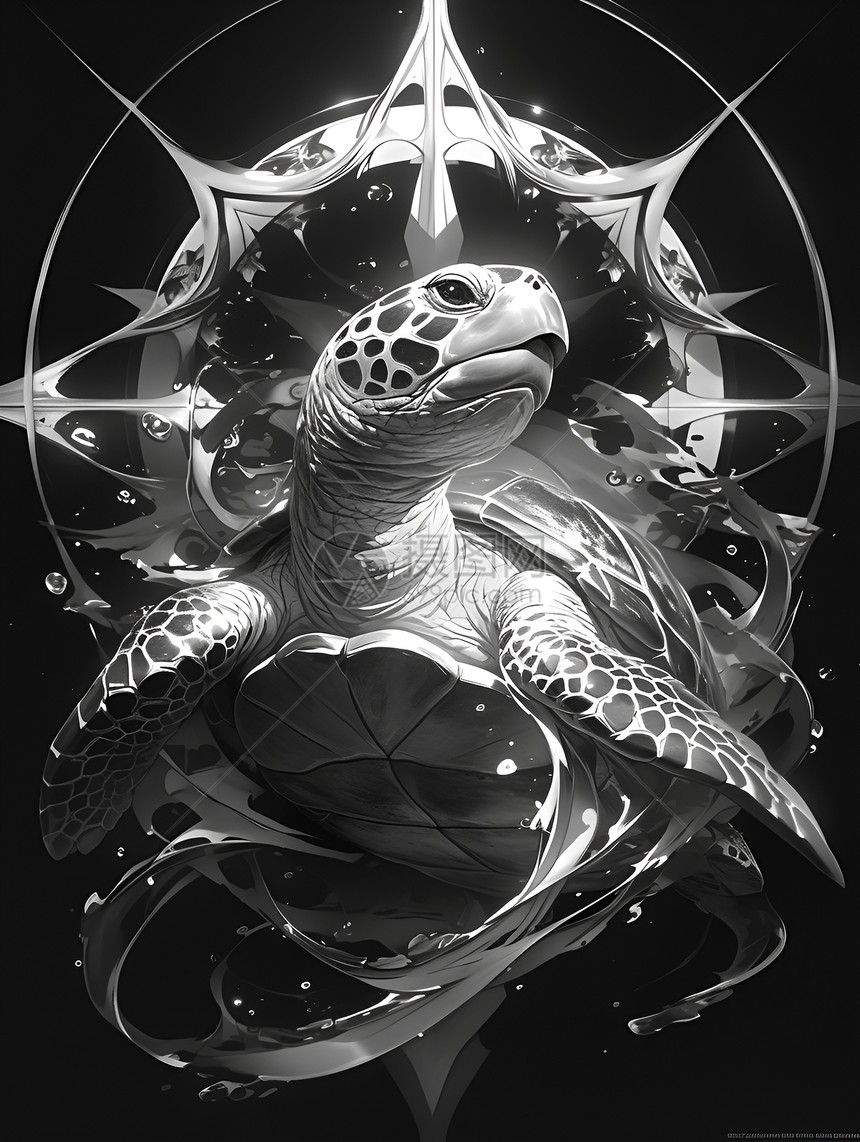 神兽海龟图片
