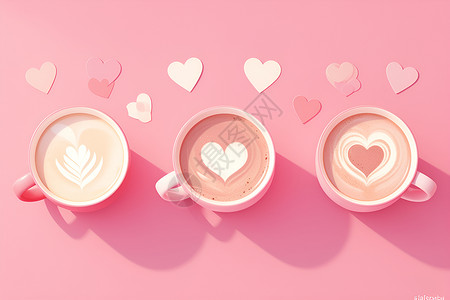 浪漫咖啡背景图片
