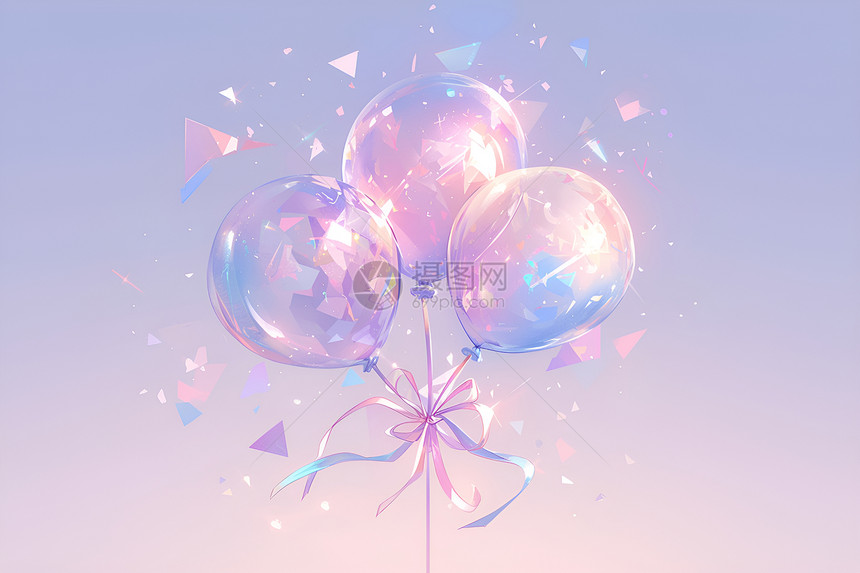 七彩气球的幻境图片