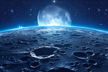 月球的背面背景图片