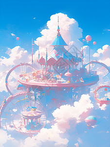 天空游乐园背景图片
