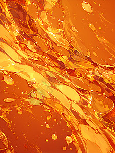 金色涌流的液体高清图片